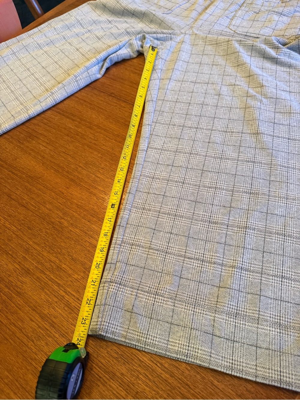 Maeve Gray Plaid Straight-Leg Pants - Picture 9 of 11